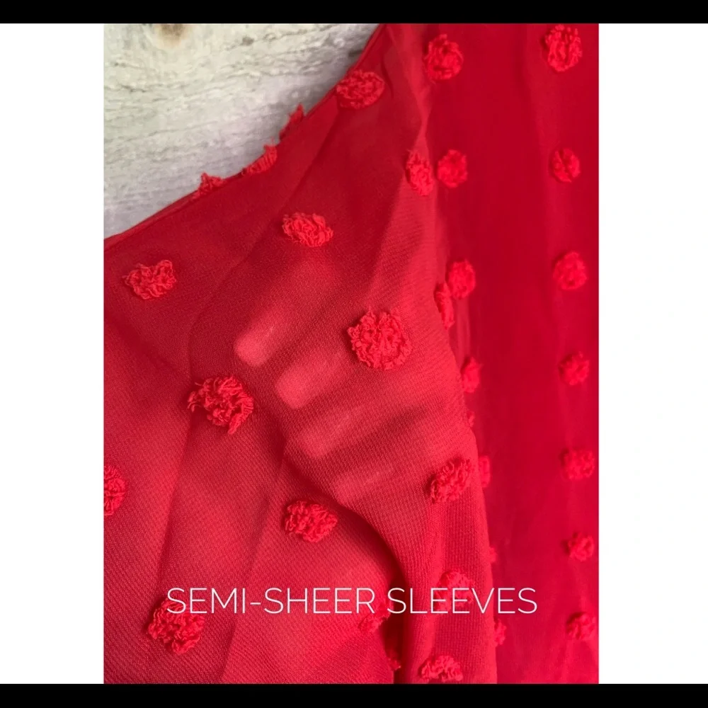 Cherry jacquard Pom-Pom babydoll - Picture 5 of 7